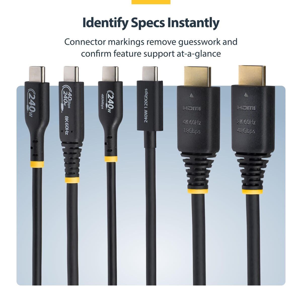 Kabel HDMI Startech HDMI21-CBL-8K60-2M Svart 2 m — thumbnail 7