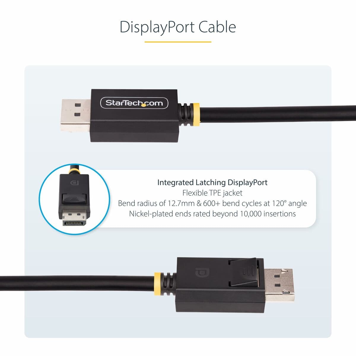 USB-kabel Startech DP21-3M-DP40-CABLE Svart 3 m — thumbnail 4
