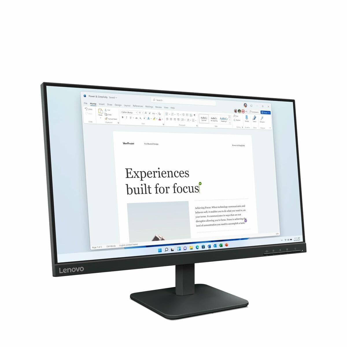 Monitor Lenovo 68C2KAC1EU Full HD 24" 23,8" — thumbnail 12
