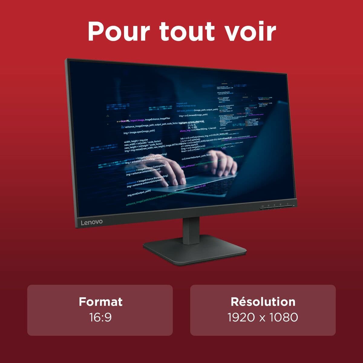 Monitor Lenovo 68C2KAC1EU Full HD 24" 23,8" — thumbnail 17