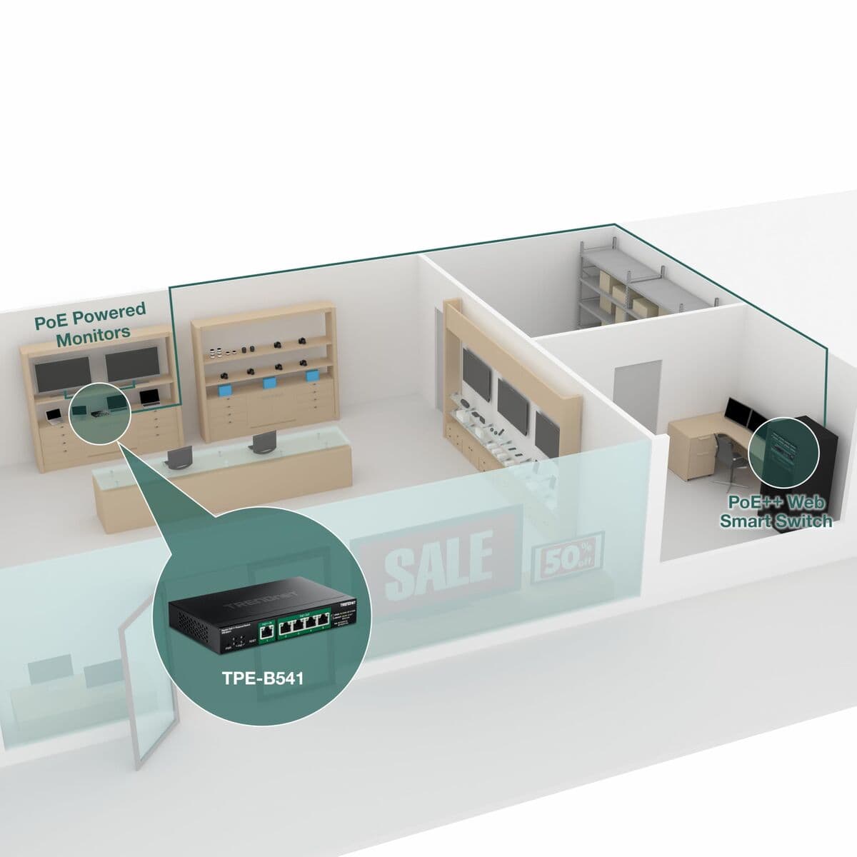 Switch Trendnet TPE-B541 — thumbnail 11