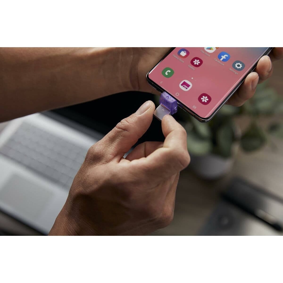 USB-minne Kingston microDuo 3C Purpur Violett 64 GB — thumbnail 16