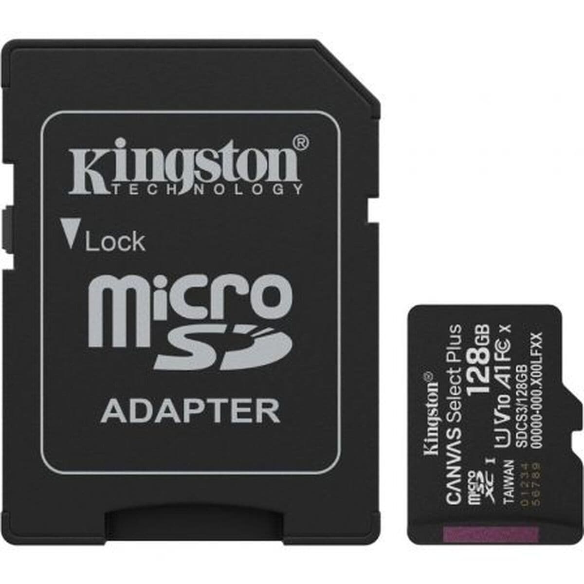 Micro-SD Minneskort med Adapter Kingston SDCS3/128GB 128 GB — thumbnail 3