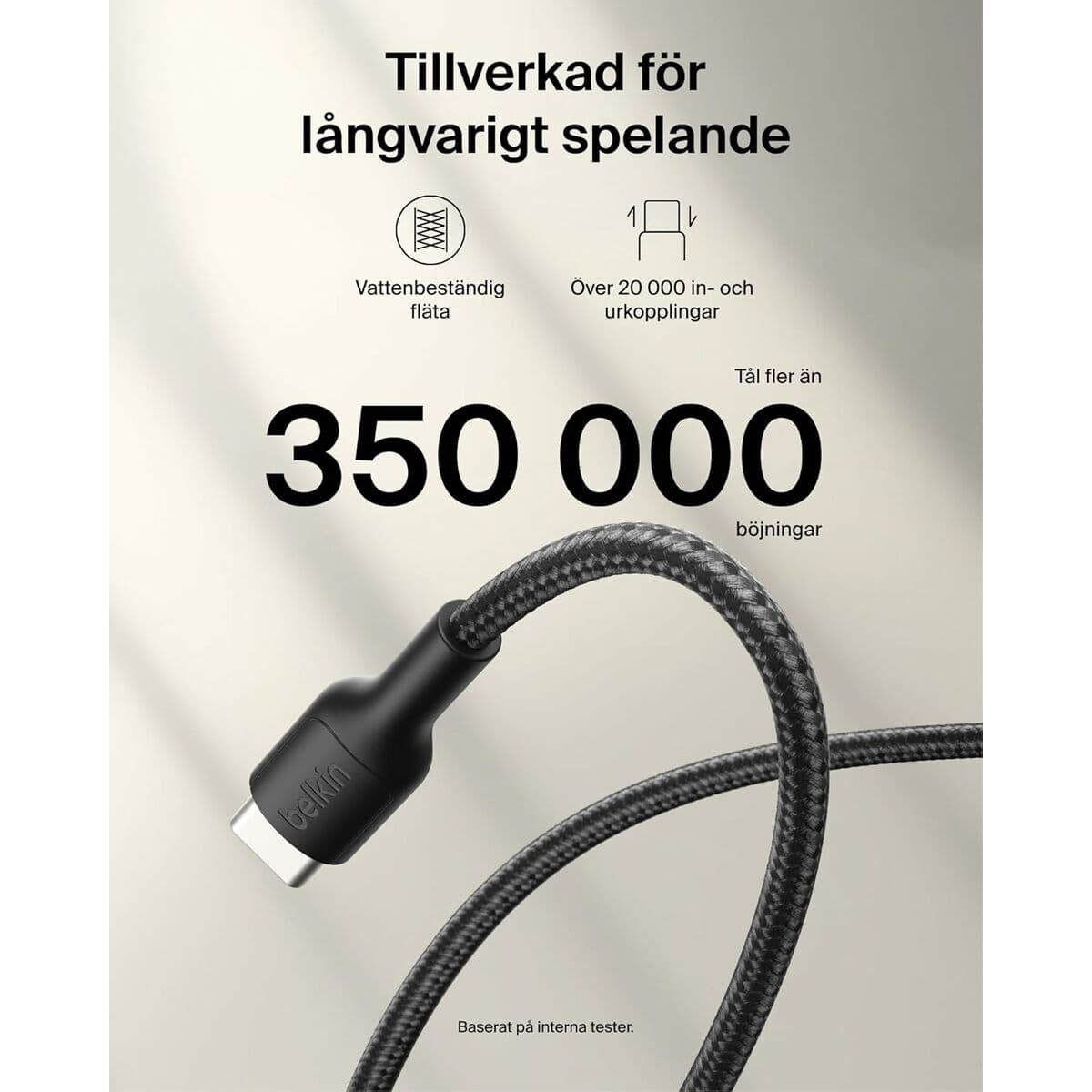 USB-kabel Belkin ENA008HQ2MBK Svart 2 m — thumbnail 11