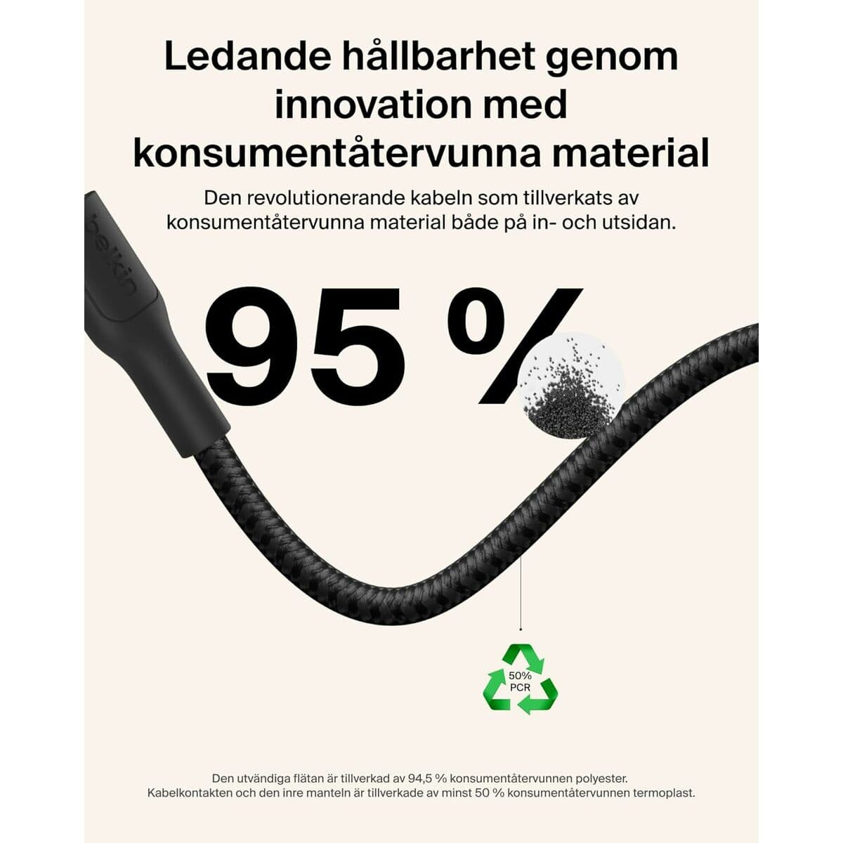 USB-kabel Belkin ENA008HQ2MBK Svart 2 m — thumbnail 8