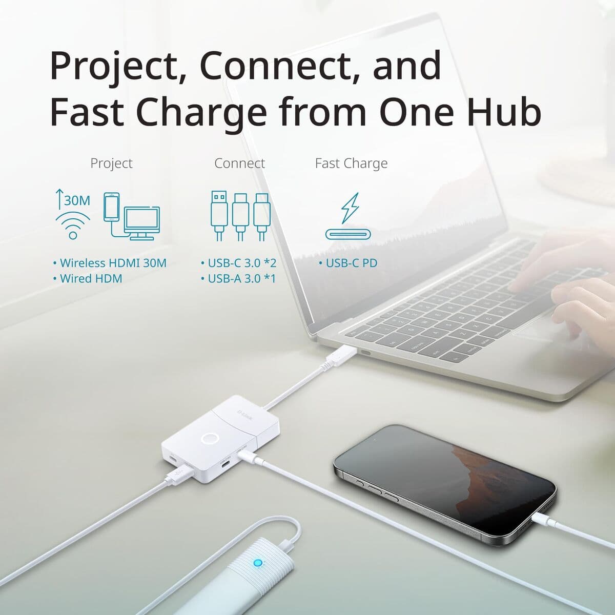 USB-HUB D-Link DUP-501 Vit — thumbnail 10