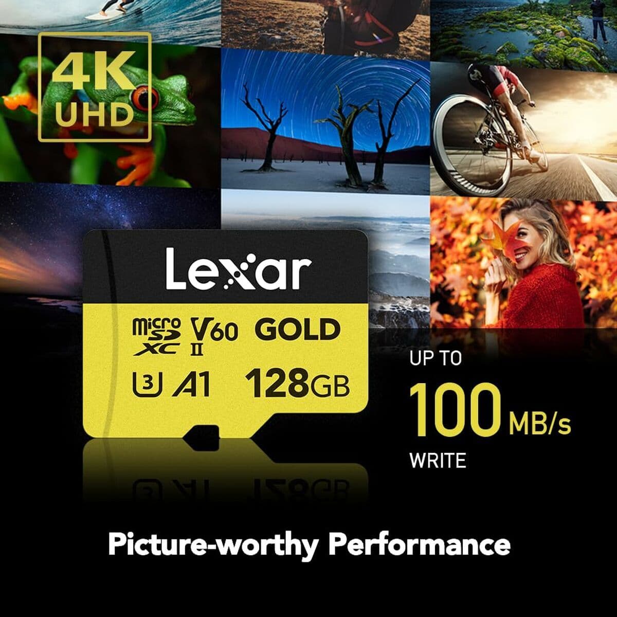 SD Minneskort Lexar LMSGOLD128G-BNNNG 128 GB — thumbnail 7