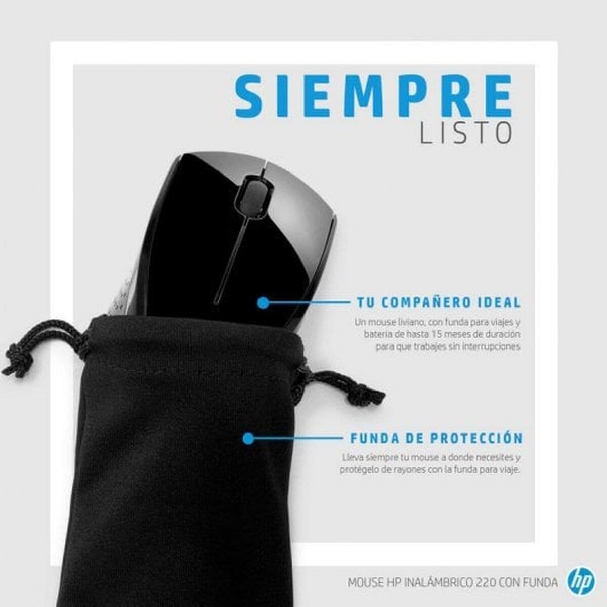 Trådlös Mus HP Wireless Mouse 200 Svart 1000 dpi — thumbnail 13