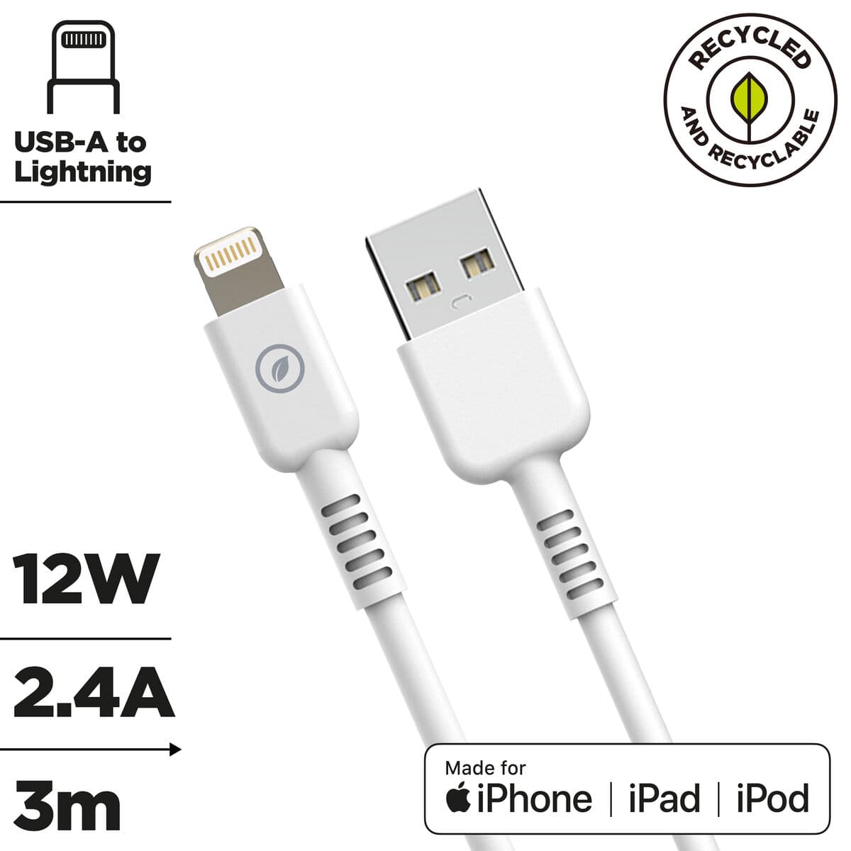 Kabel USB till Lightning Muvit for Change Vit — thumbnail 10