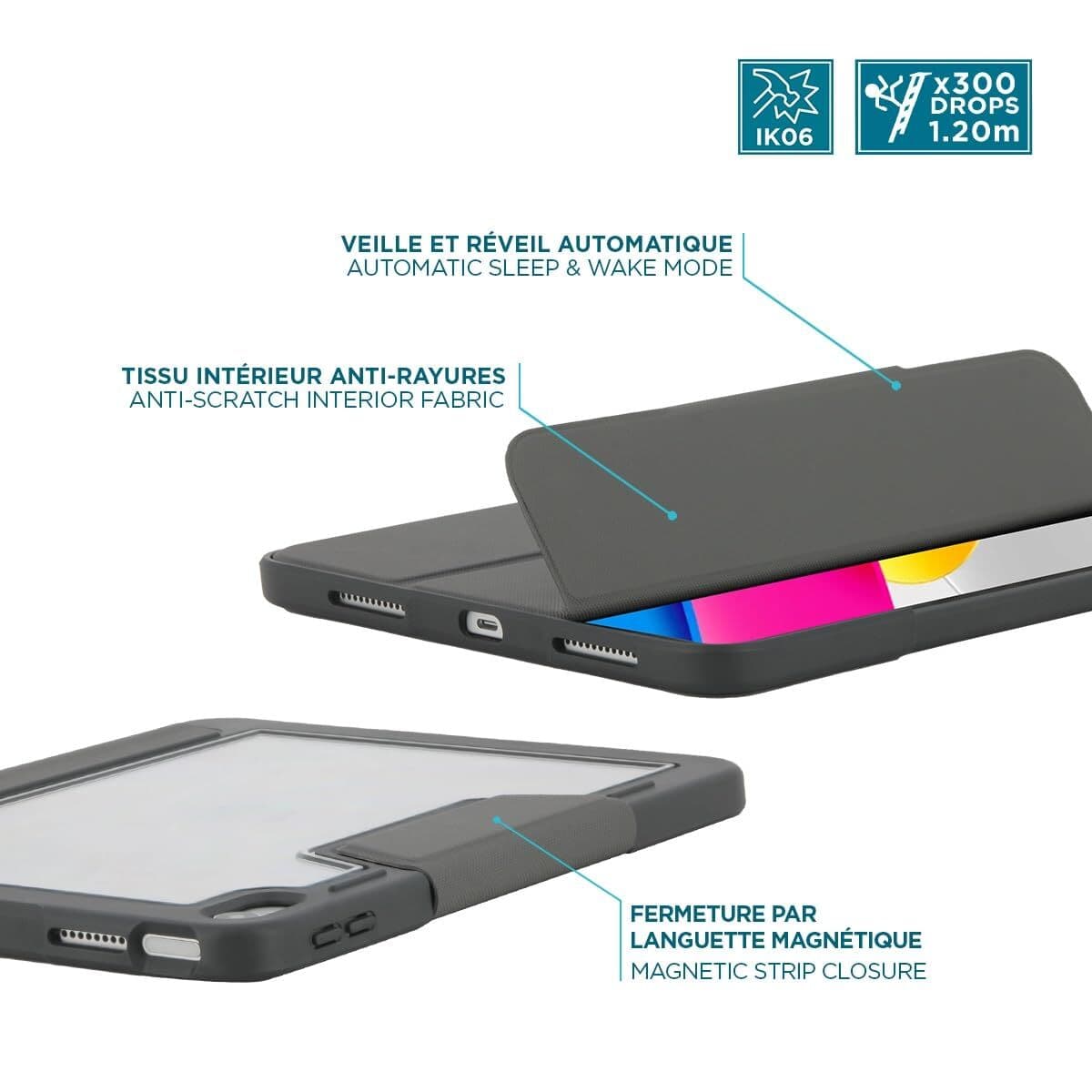 Fodral till Läsplatta Mobilis IPAD 11 Grå — thumbnail 3