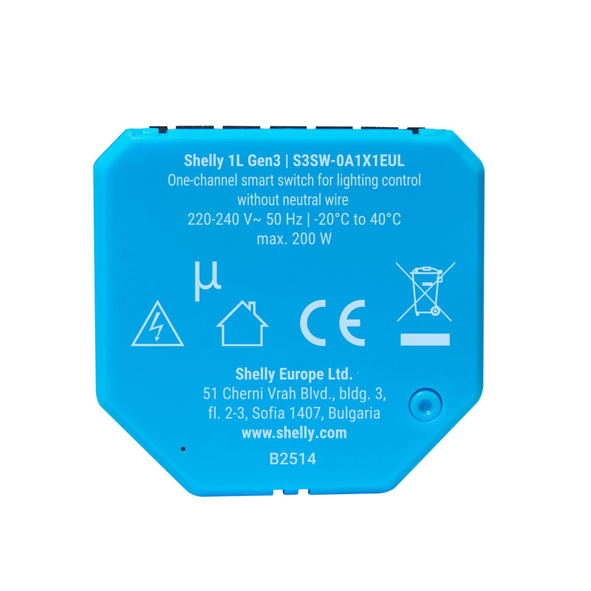 Smartkontakt OR: Intelligent Kontakt Shelly S3SW-0A1X1EUL Bluetooth Wi-Fi 230 V 10 A — thumbnail 8
