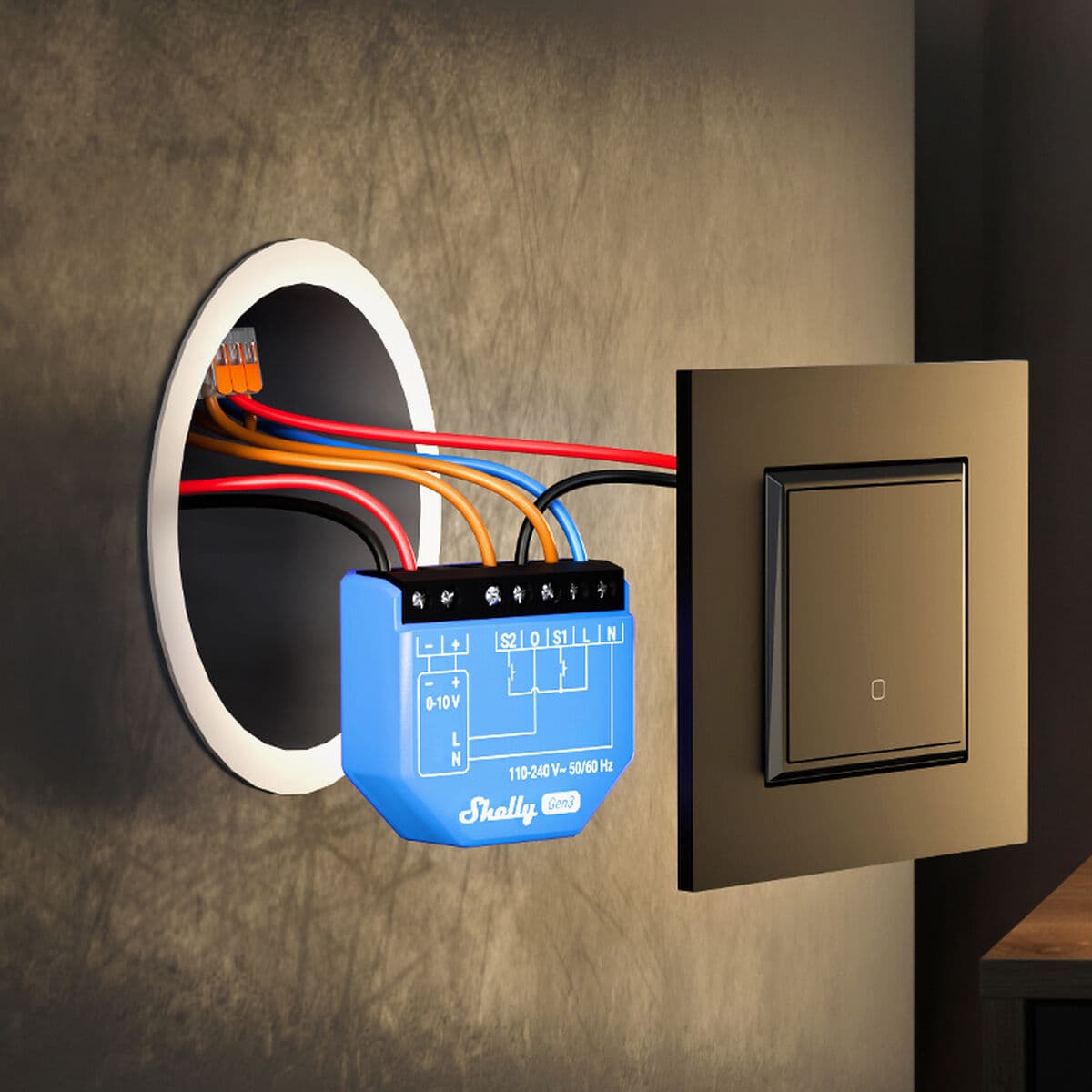 Smartkontakt OR: Intelligent Kontakt Shelly S3SW-0A2X4EUL Bluetooth Wi-Fi 230 V 16 A — thumbnail 9