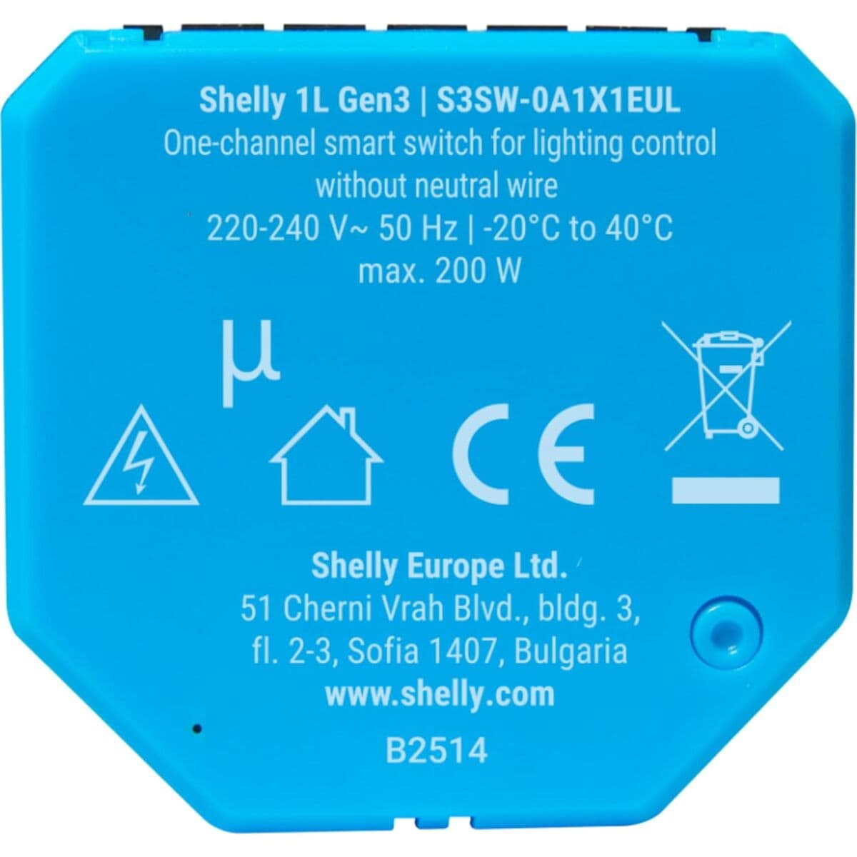 Smartkontakt OR: Intelligent Kontakt Shelly S3SW-0A2X4EUL Bluetooth Wi-Fi 230 V 16 A — thumbnail 14