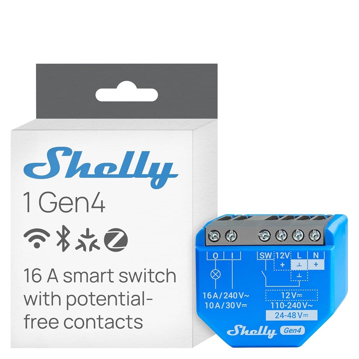 Smartkontakt OR: Intelligent Kontakt Shelly S4SW-001X16EU Bluetooth Wi-Fi Bluetooth 5.0 240 V — thumbnail 19