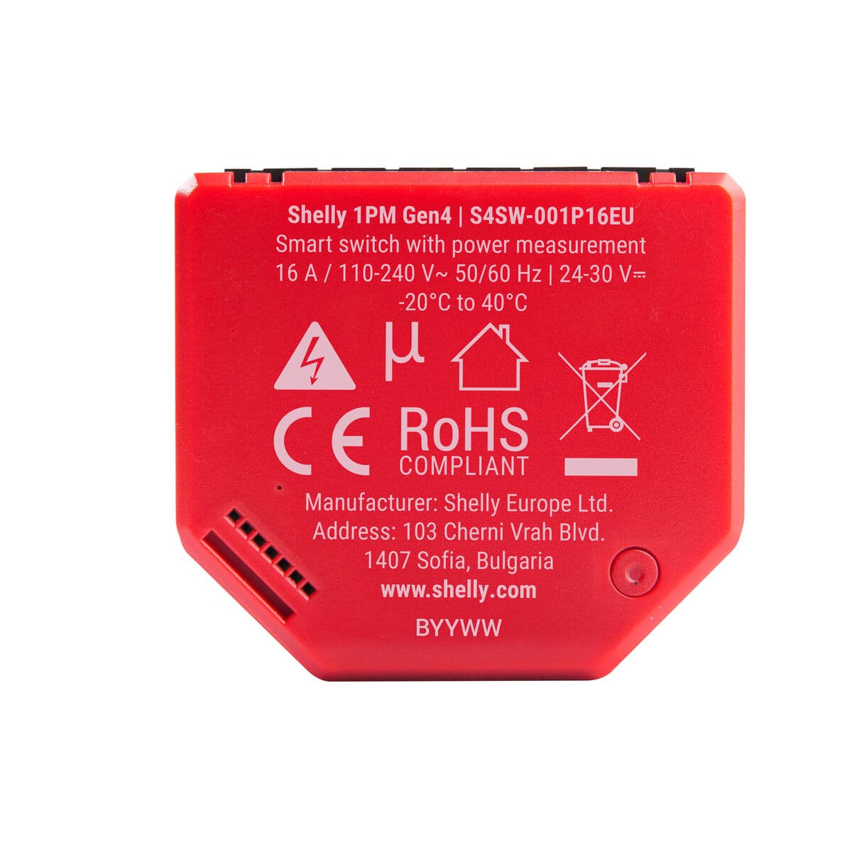 Smartkontakt OR: Intelligent Kontakt Shelly S4SW-001P16EU Bluetooth Wi-Fi Bluetooth 5.0 10 A — thumbnail 6