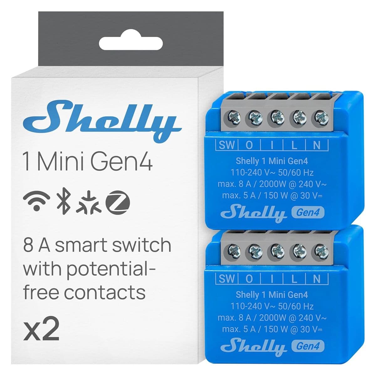 Smartkontakt OR: Intelligent Kontakt Shelly S4SW-001X8EUU Bluetooth Wi-Fi Bluetooth 5.0 — thumbnail 22