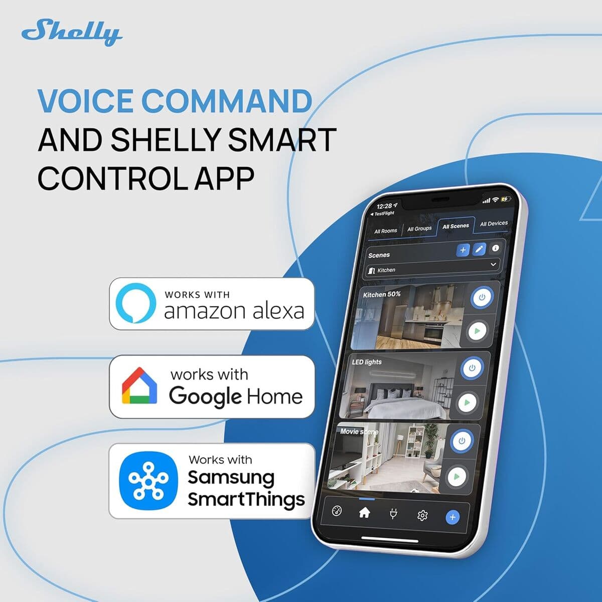 Smartkontakt OR: Intelligent Kontakt Shelly S4SW-001P8EU Bluetooth Wi-Fi Bluetooth 5.0 — thumbnail 12