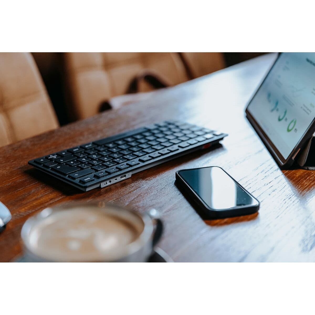 Tangentbord Cherry KW 9200 MINI Qwerty Spanska Svart — thumbnail 9