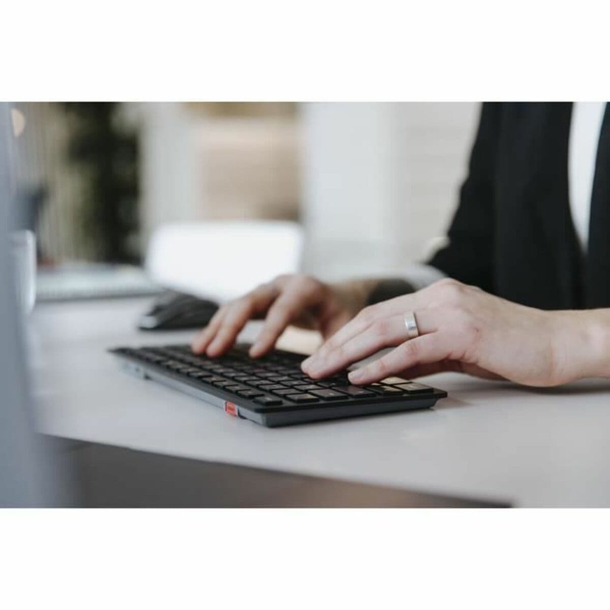 Tangentbord Cherry KW 9200 MINI Qwerty Spanska Svart — thumbnail 22