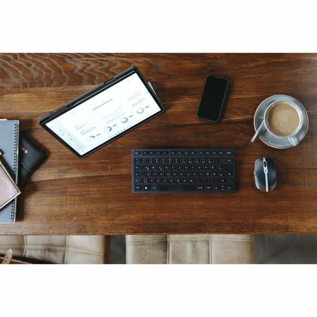 Tangentbord Cherry KW 9200 MINI Qwerty Spanska Svart — thumbnail 20