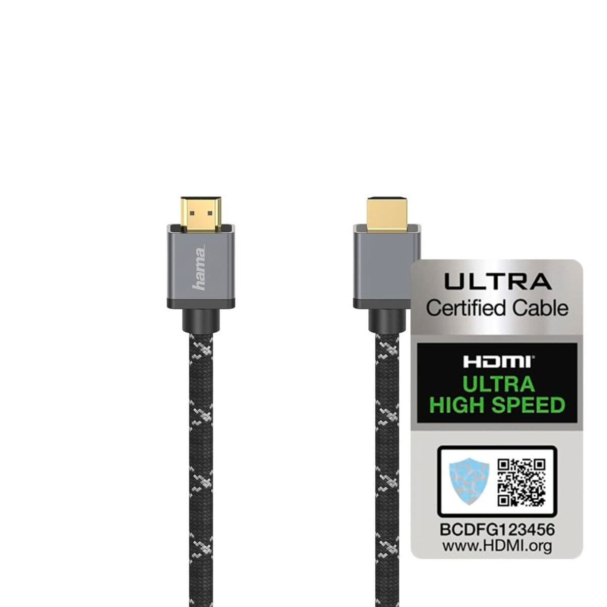 Kabel HDMI Hama 00205240 Svart Grå 3 m — thumbnail 2