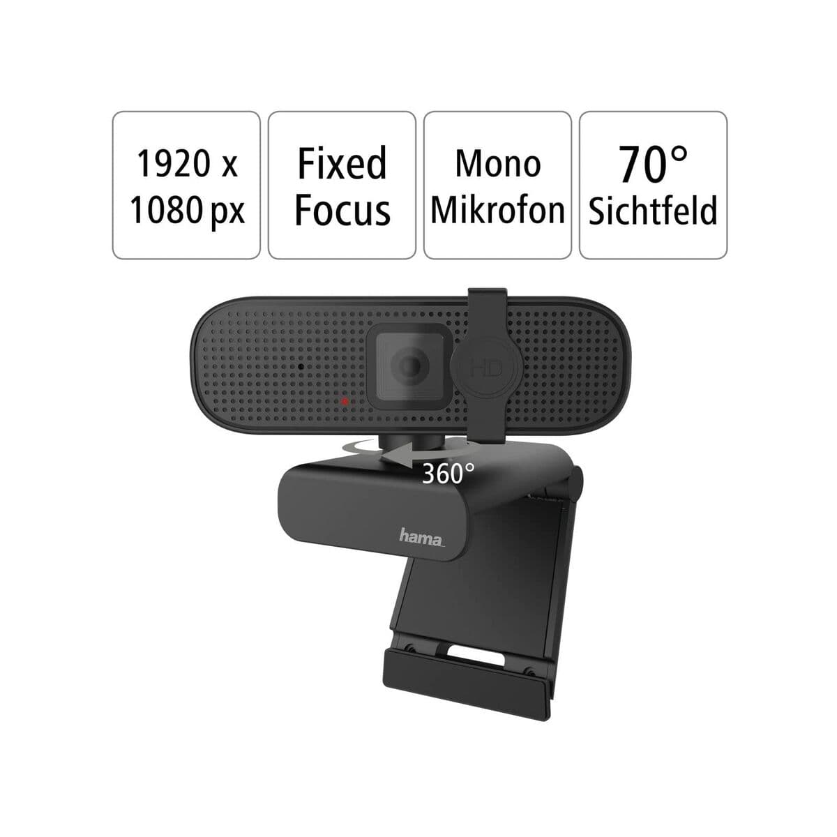 Webbkamera Hama C400 Full HD 4K Ultra HD — thumbnail 7