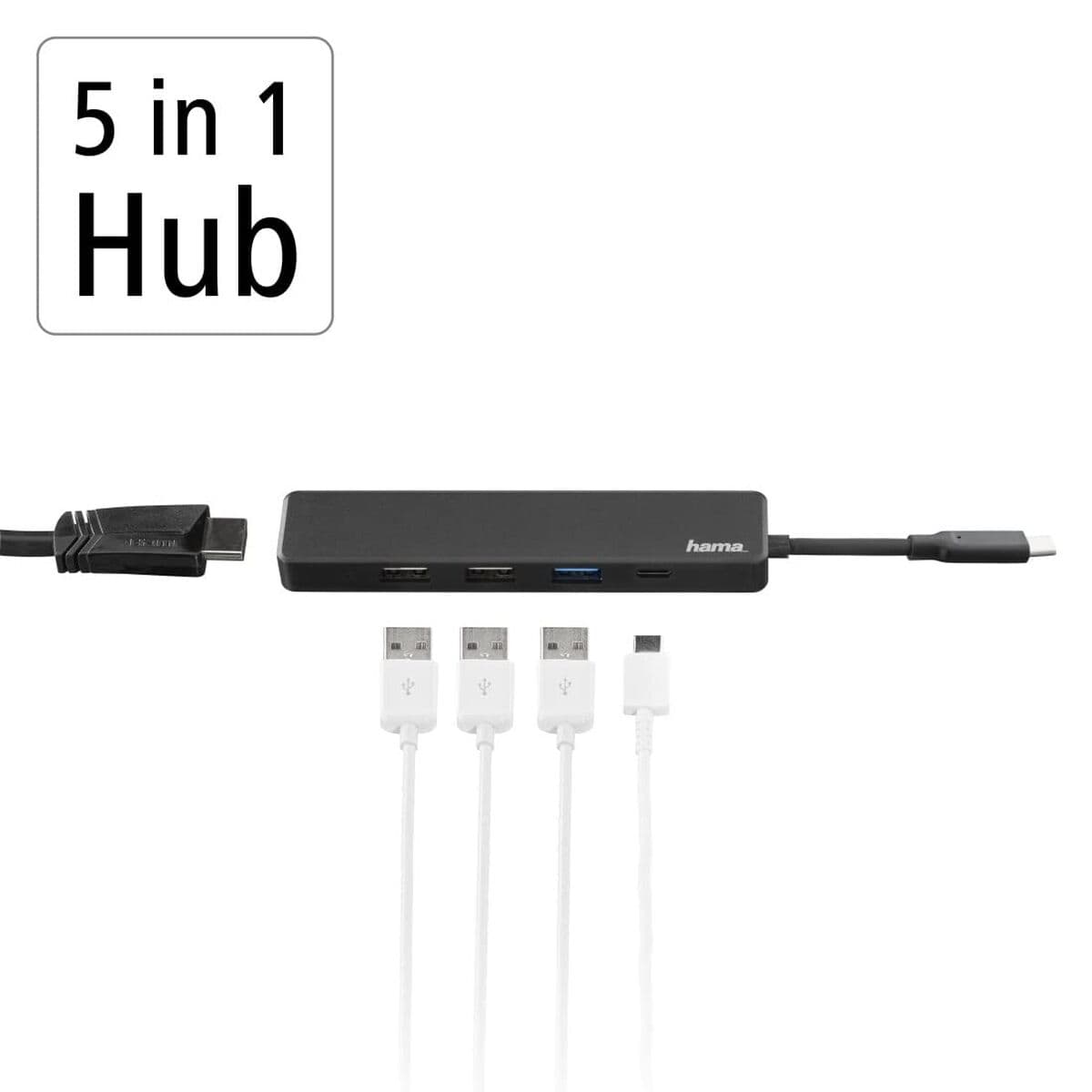 USB-HUB Hama 00200117 Svart 60 W — thumbnail 7