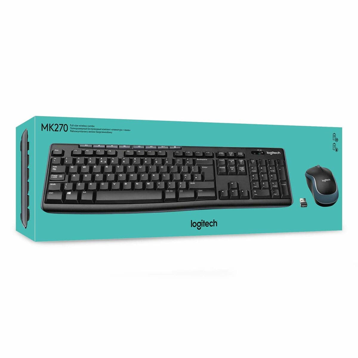 Trådlöst Tangentbord Logitech K270 Svart Qwerty Spanska 2.4 GHz — thumbnail 6