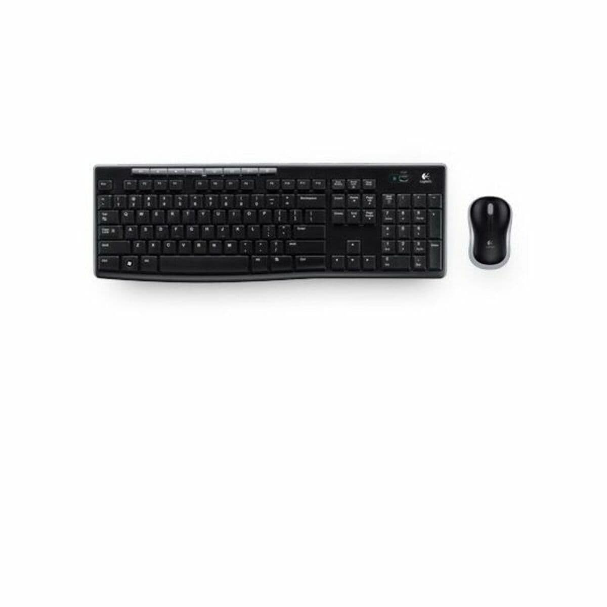 Tangentbord med optisk mus Logitech MK270 Svart Qwerty Spanska QWERTY — thumbnail 12