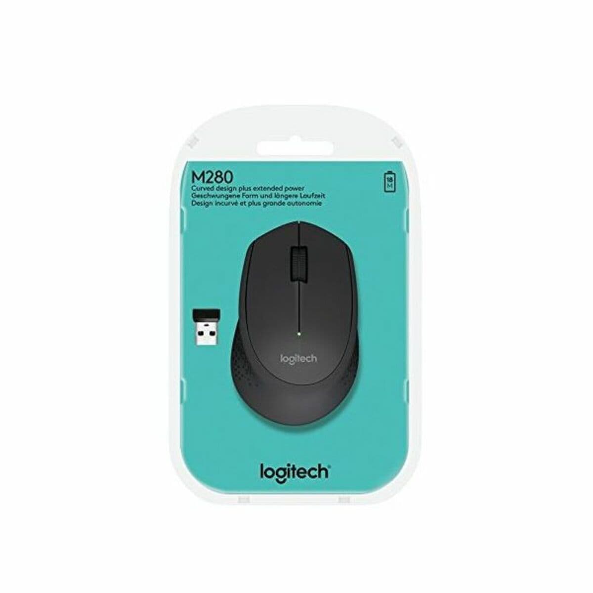Trådlös optisk mus Logitech M280 Svart 1000 dpi — thumbnail 7