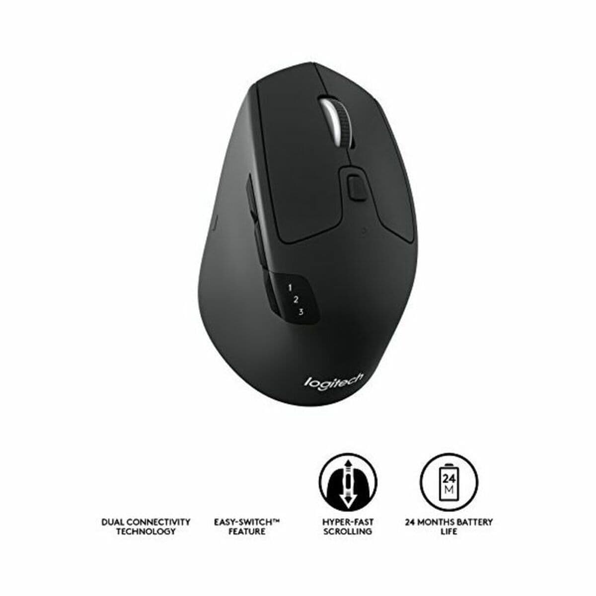 Trådlös optisk mus Logitech M720 Blå Svart 1000 dpi — thumbnail 5