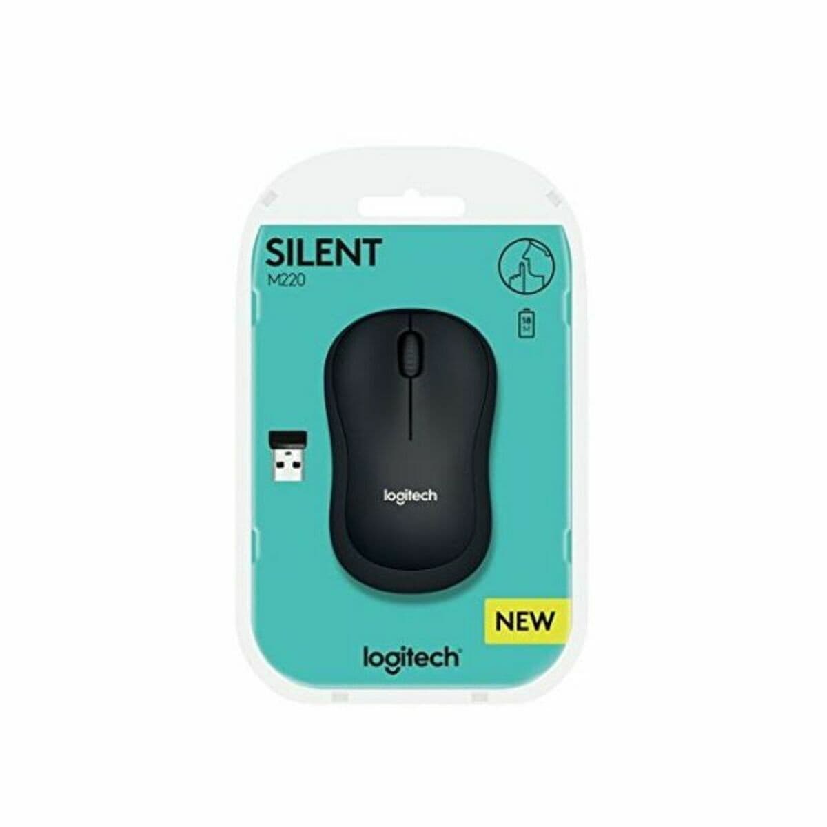 Trådlös optisk mus Logitech Silent M220 Silent Grå 1000 dpi — thumbnail 6
