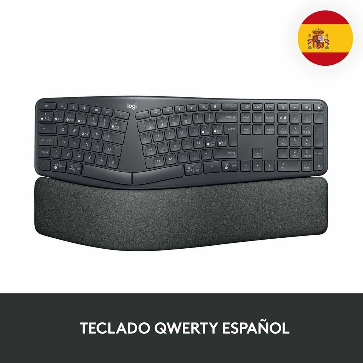 Trådlöst Tangentbord Logitech Ergo K860 Blå Qwerty Spanska — thumbnail 7