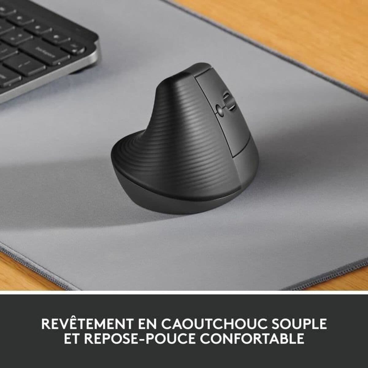 Mus Logitech Lift Blå Svart 4000 dpi Ergonomiskt — thumbnail 2