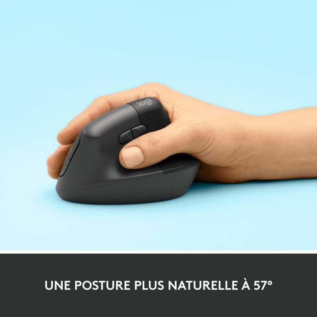 Mus Logitech Lift Blå Svart 4000 dpi Ergonomiskt — thumbnail 3