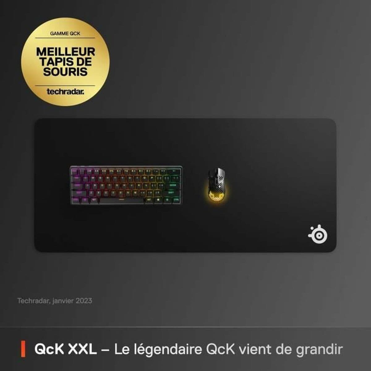 Musmatta SteelSeries SteelSeries QcK XXL Svart 90 x 40 cm — thumbnail 17