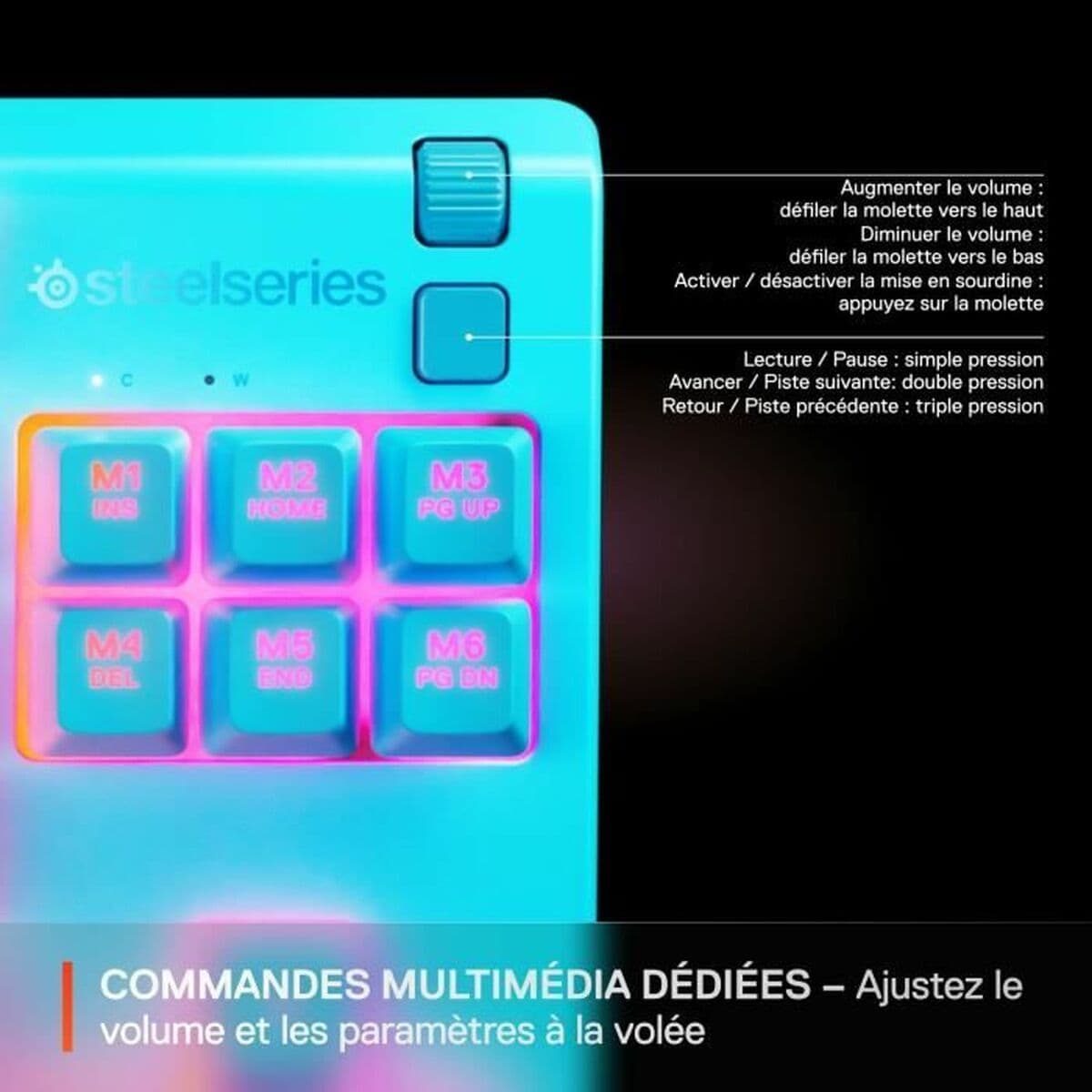 Tangentbord SteelSeries Apex 3 TKL Blå — thumbnail 2