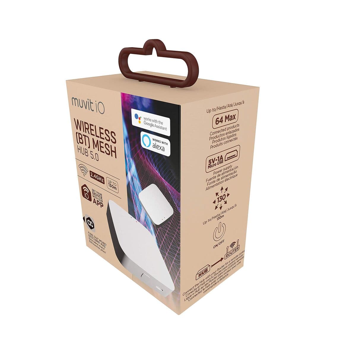 Anslutningspunkt muvit iO Wireless Mesh Hub Vit — thumbnail 2