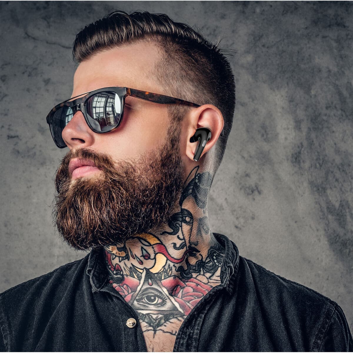 Ear Bluetooth hörlurar Myway Svart — thumbnail 2