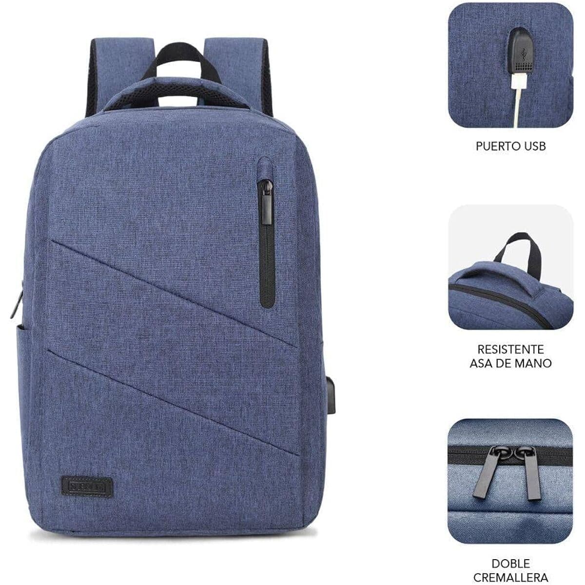 Laptopryggsäck Subblim SUB-BP-2BL2001 Blå — thumbnail 18