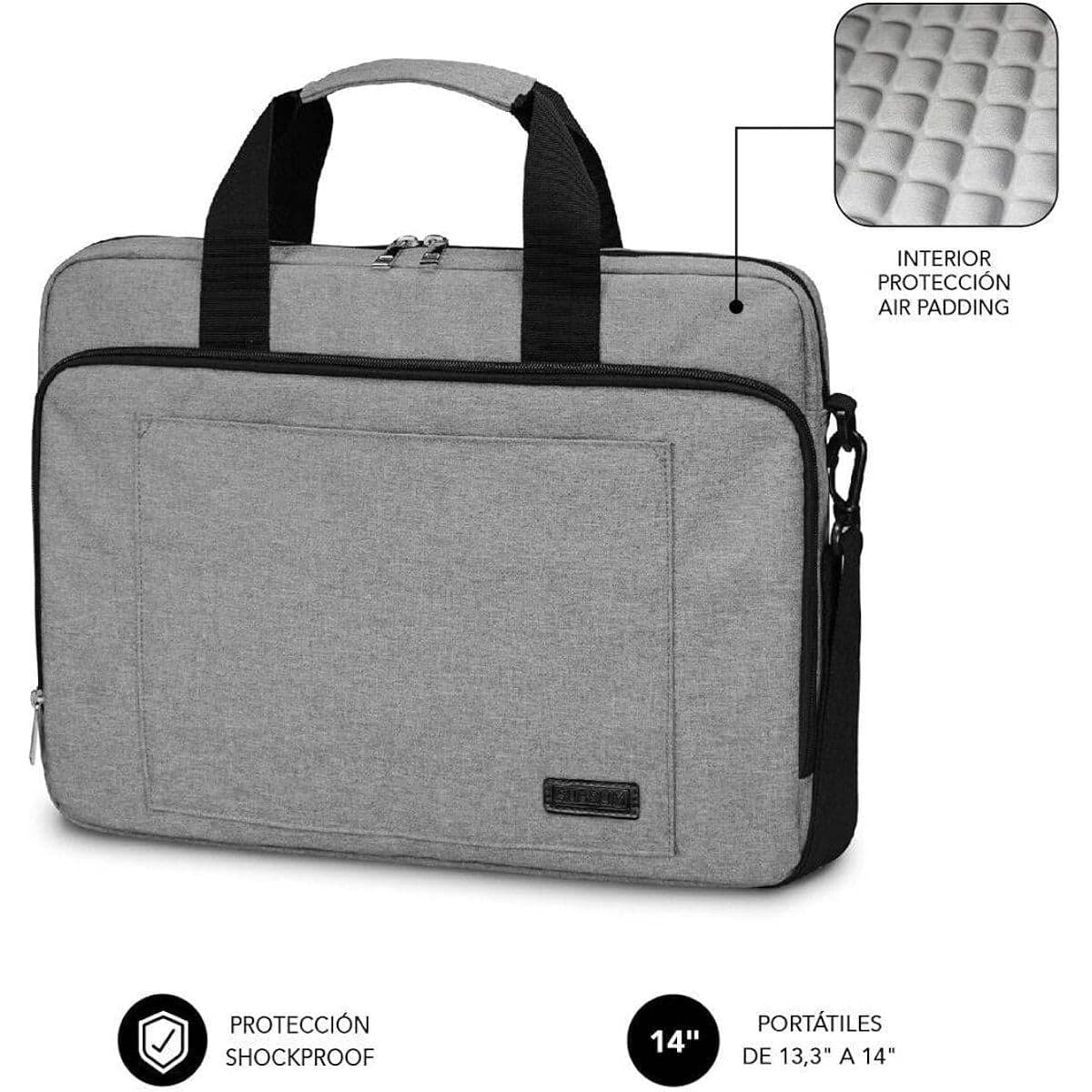 Laptopväska Subblim SUBLB4APLB01 Grå 14" Qwerty Spanska — thumbnail 15