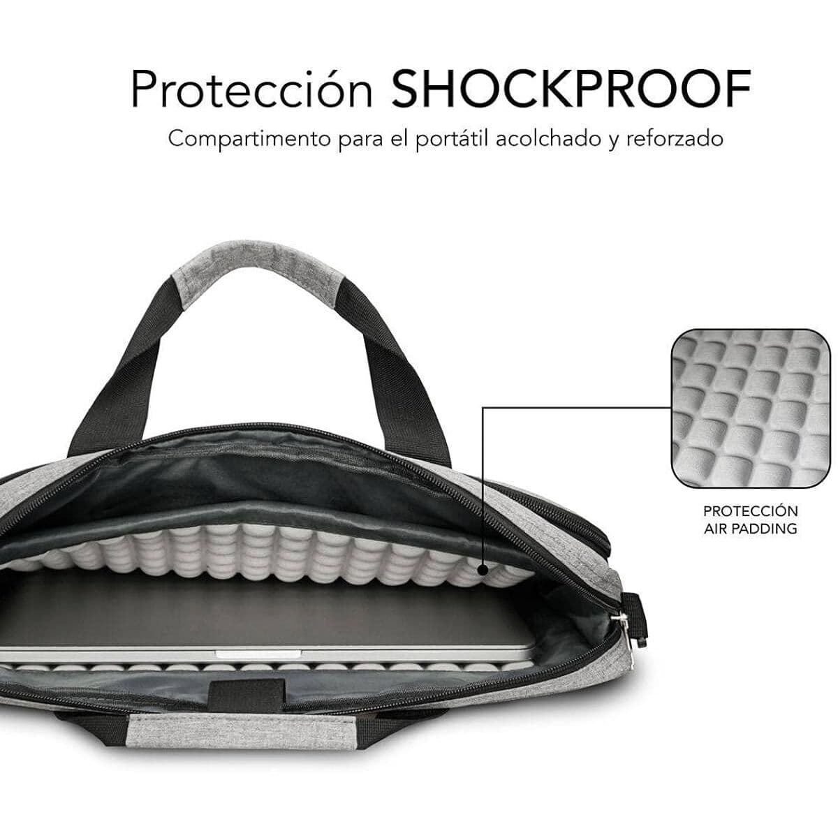 Laptopväska Subblim SUBLB4APLB01 Grå 14" Qwerty Spanska — thumbnail 13