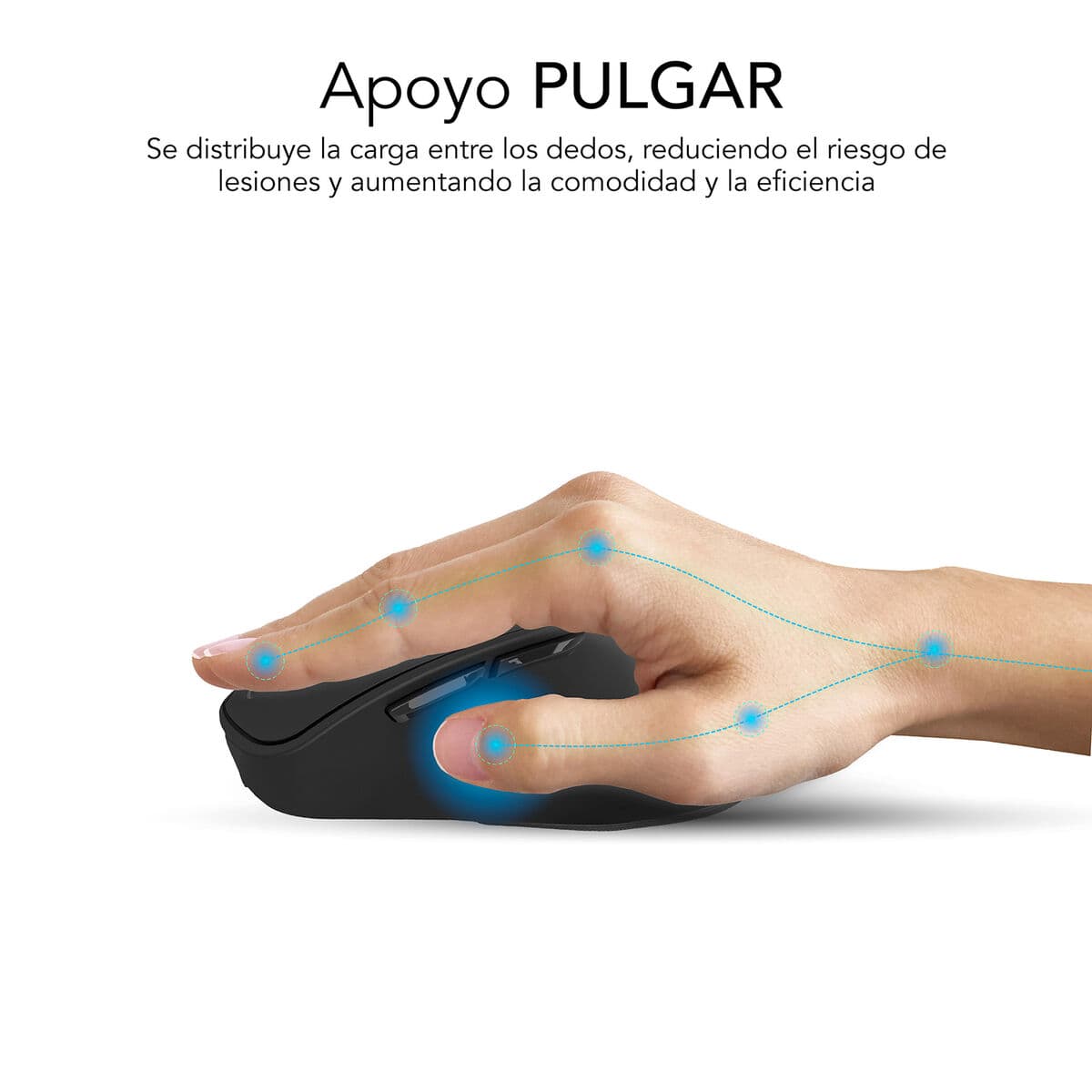 Optisk Mus Subblim SUBMO-EDCON01 Svart 2400 dpi — thumbnail 22