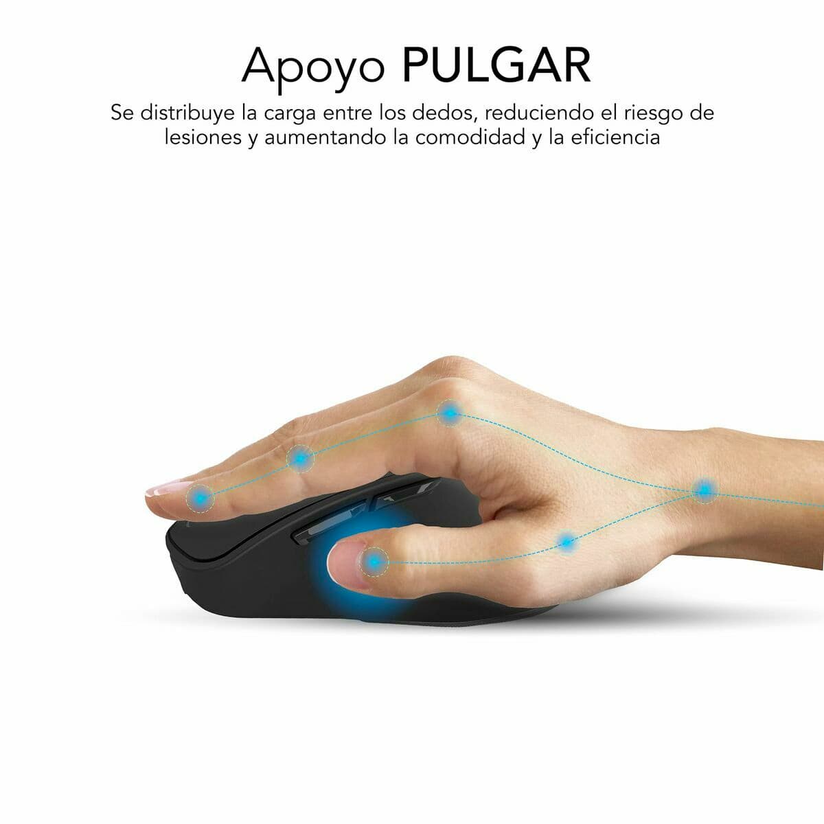 Optisk Mus Subblim SUBMO-EDCON01 Svart 2400 dpi — thumbnail 29