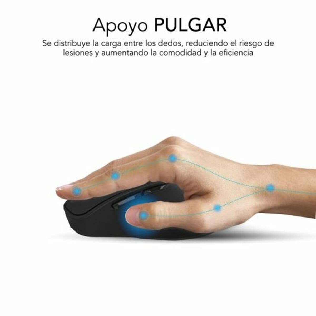 Optisk Mus Subblim SUBMO-EDCON01 Svart 2400 dpi — thumbnail 11