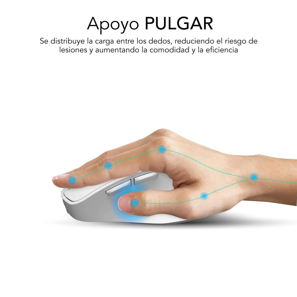 Trådlös Mus Subblim SUBMO-EDCON02 Vit 2400 dpi — thumbnail 16