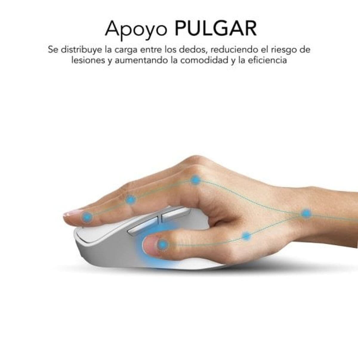 Trådlös Mus Subblim SUBMO-EDCON02 Vit 2400 dpi — thumbnail 3