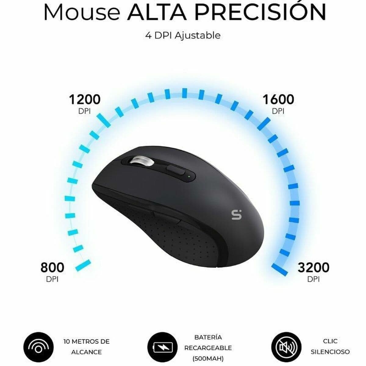 Tangentbord och Mus Subblim SUBKBC-DCOPW2 Svart spanska Qwerty Spanska QWERTY — thumbnail 15