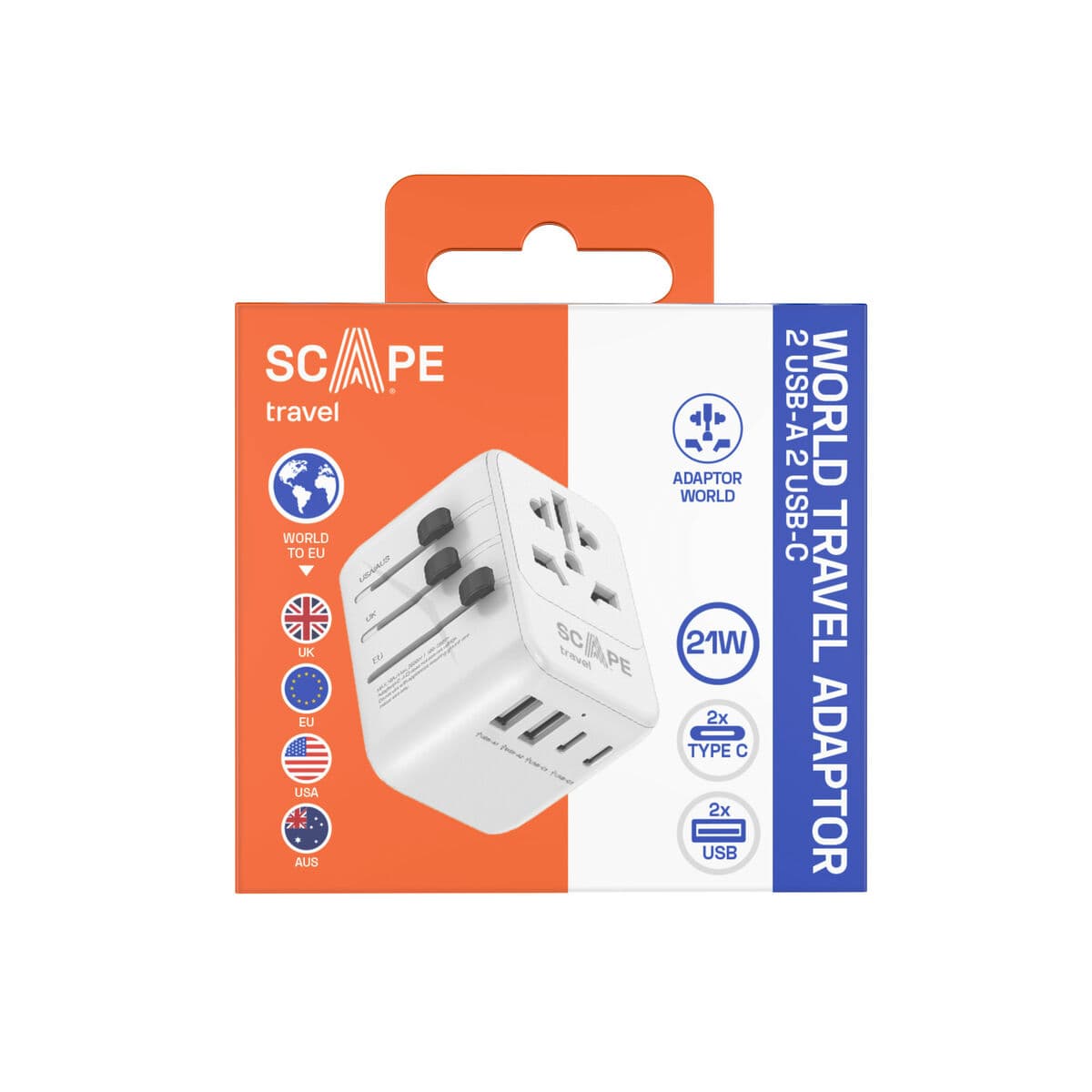Plugg adapter Scape Travel 651UC Plast — thumbnail 5