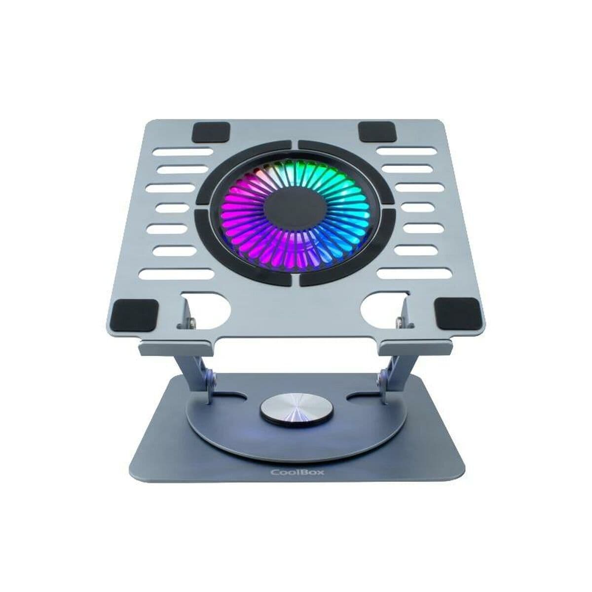 Kylplatta till laptop CoolBox COO-NPC17-AV1 Silvrig — thumbnail 2